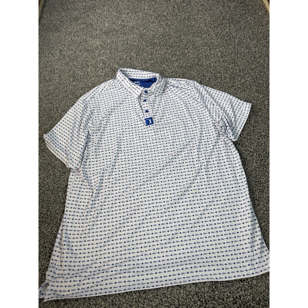 Bogey Bros Short Sleeve Polo Shirt Men's Size 2XL White